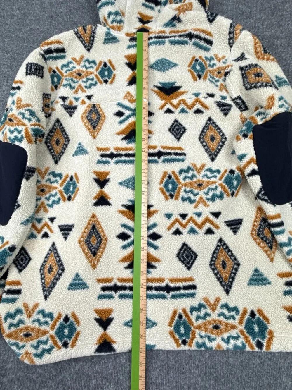 The North Face Campshire Sherpa Hoodie Aztec Print Men's XXL Fleece Pullover